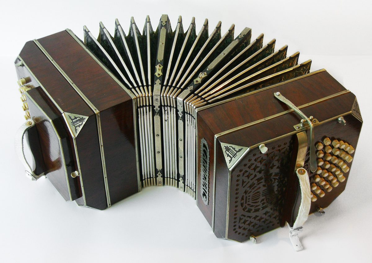 A bandoneon, the concertina at the heart of tango music