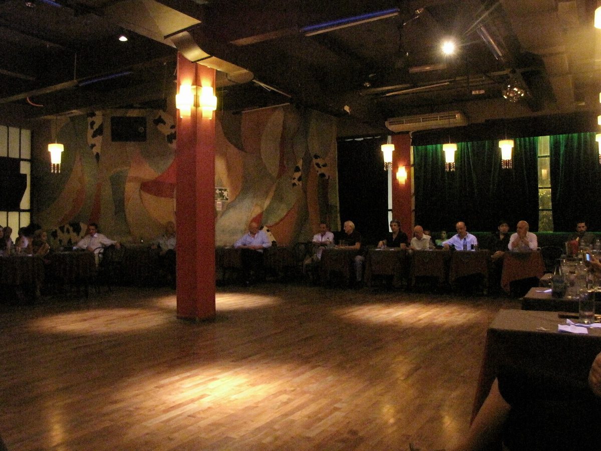 The dance floor at El Beso, a traditional milonga in Buenos Aires