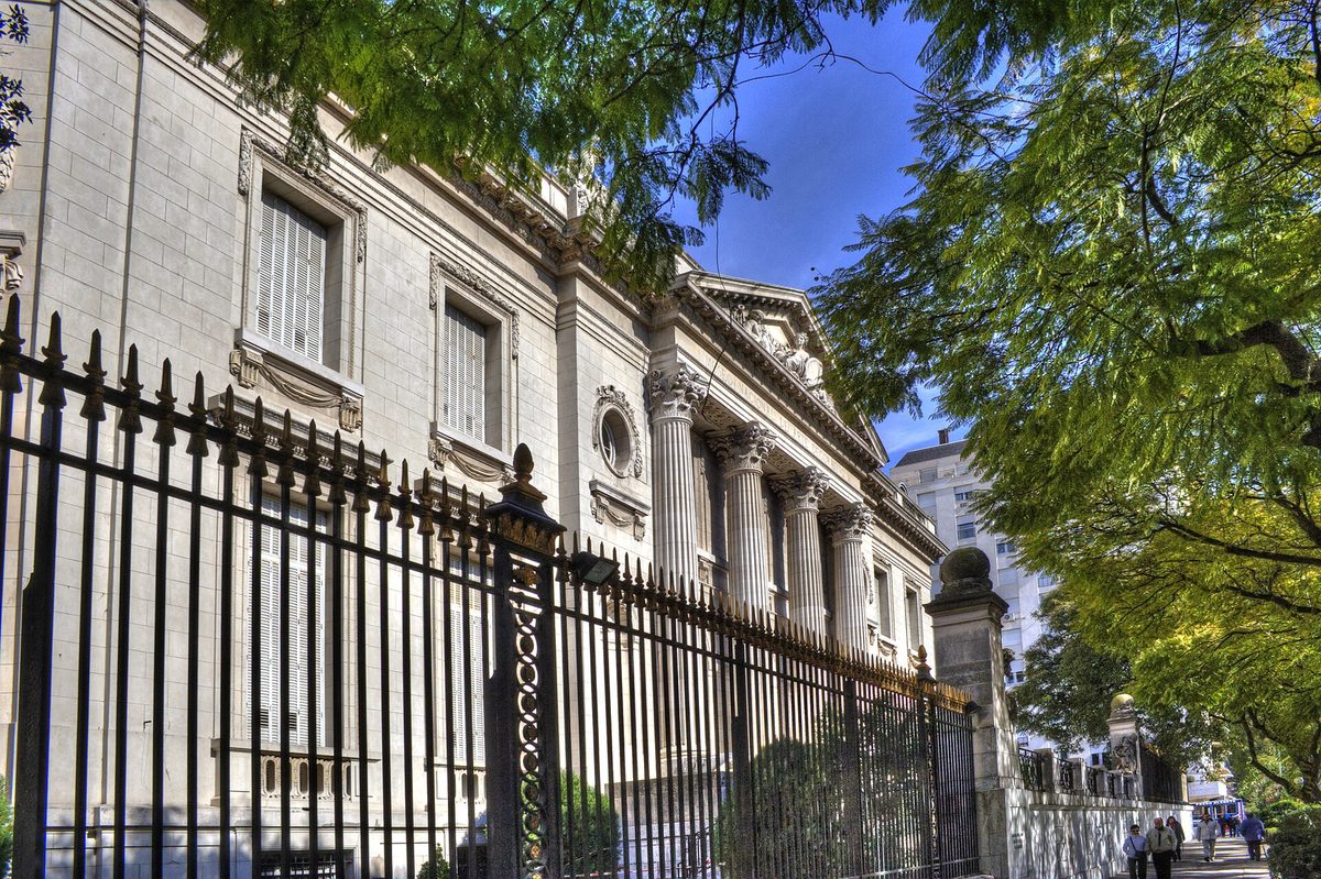 One of the best museums in Buenos Aires: the neoclassical Errazuriz Alvear Palace that houses the Museo Nacional de Arte Decorativo
