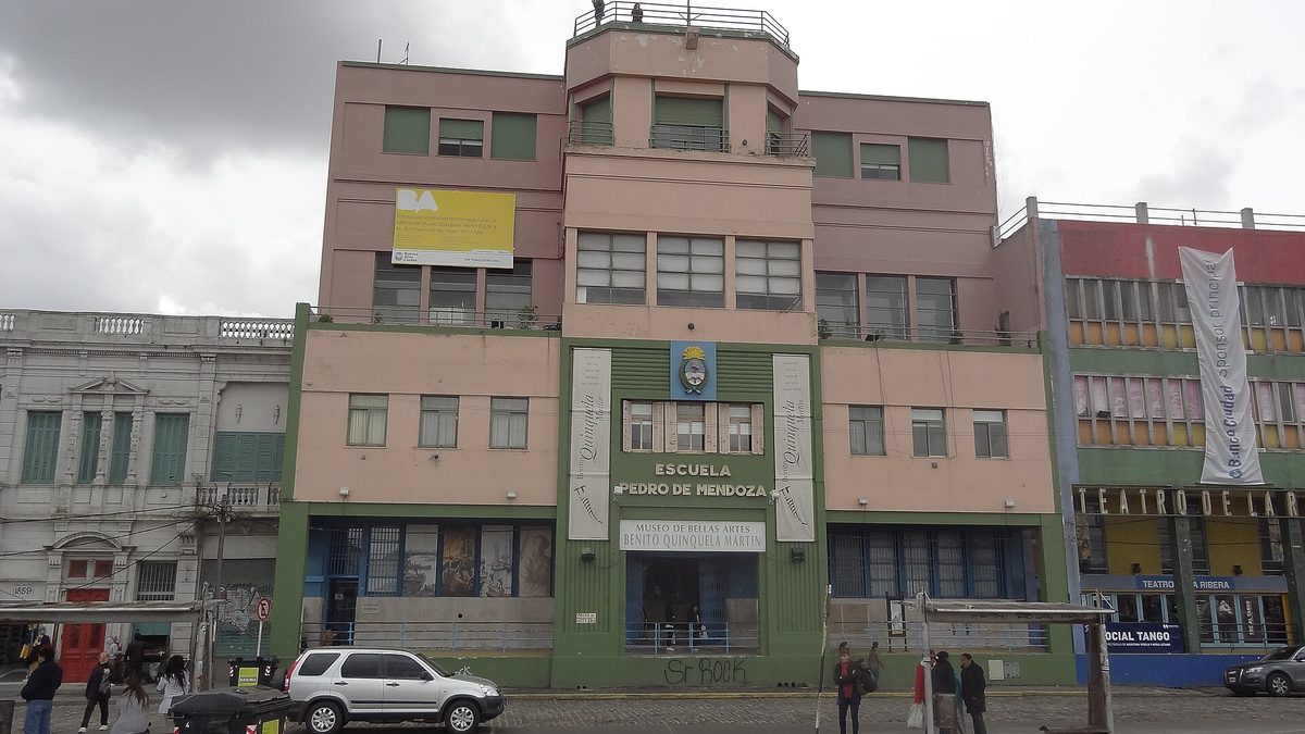 The Benito Quinquela Martin museum in the colourful La Boca neighbourhood of Buenos Aires