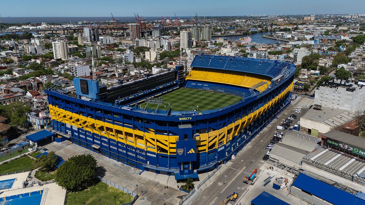 Aerial view of La Bombonera, the stadium tourists need Boca Juniors tickets to enter