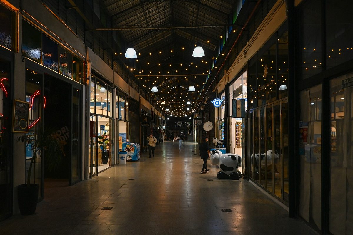buenos aires budget itinerary: inside the wrought-iron Mercado de San Telmo