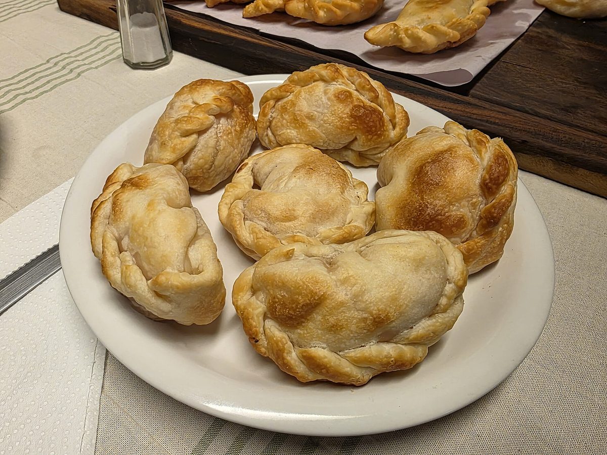 Freshly baked Argentine empanadas sampled on a Buenos Aires food tour