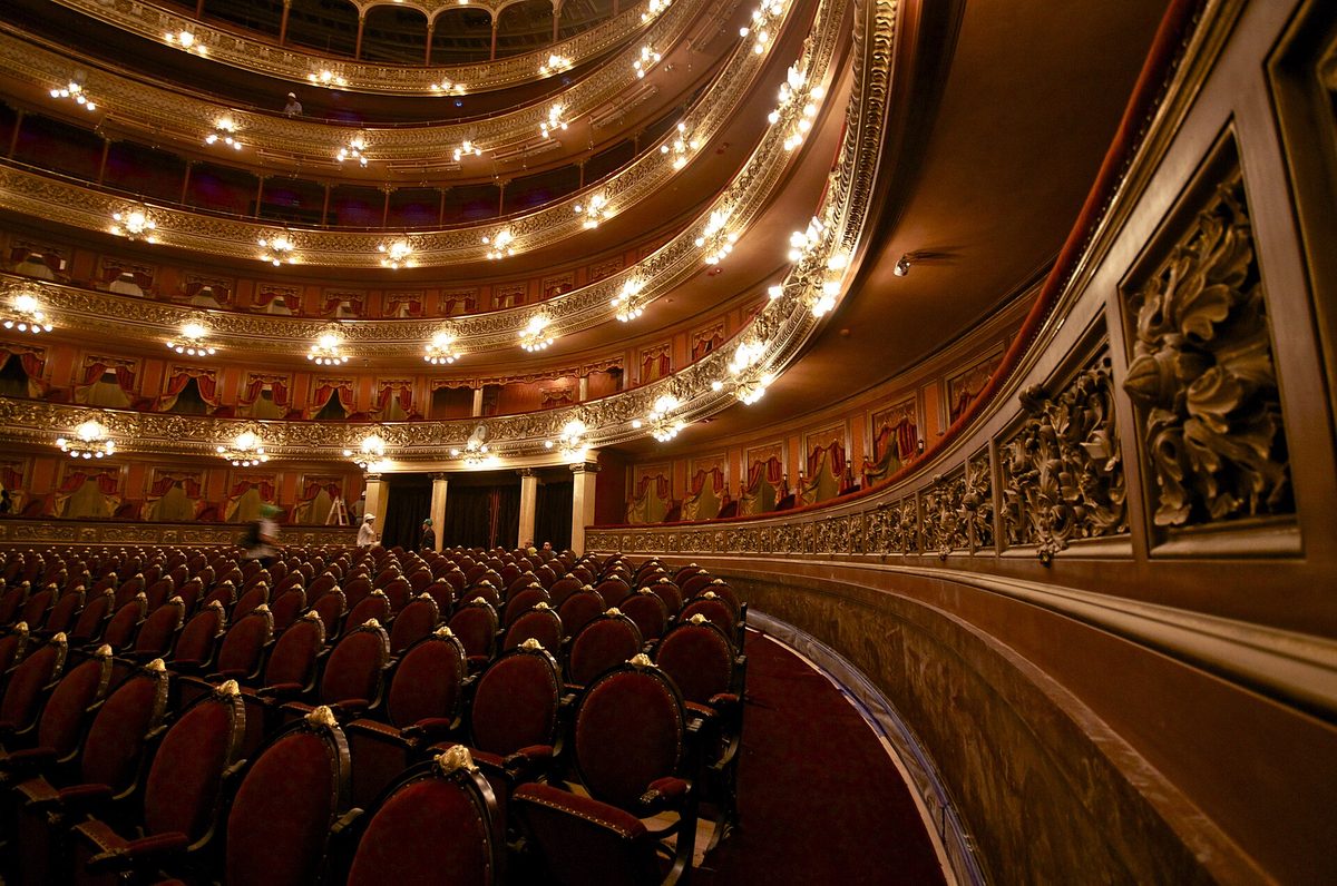 The ornate auditorium of Teatro Colon, a top indoor thing to do during winter in Buenos Aires