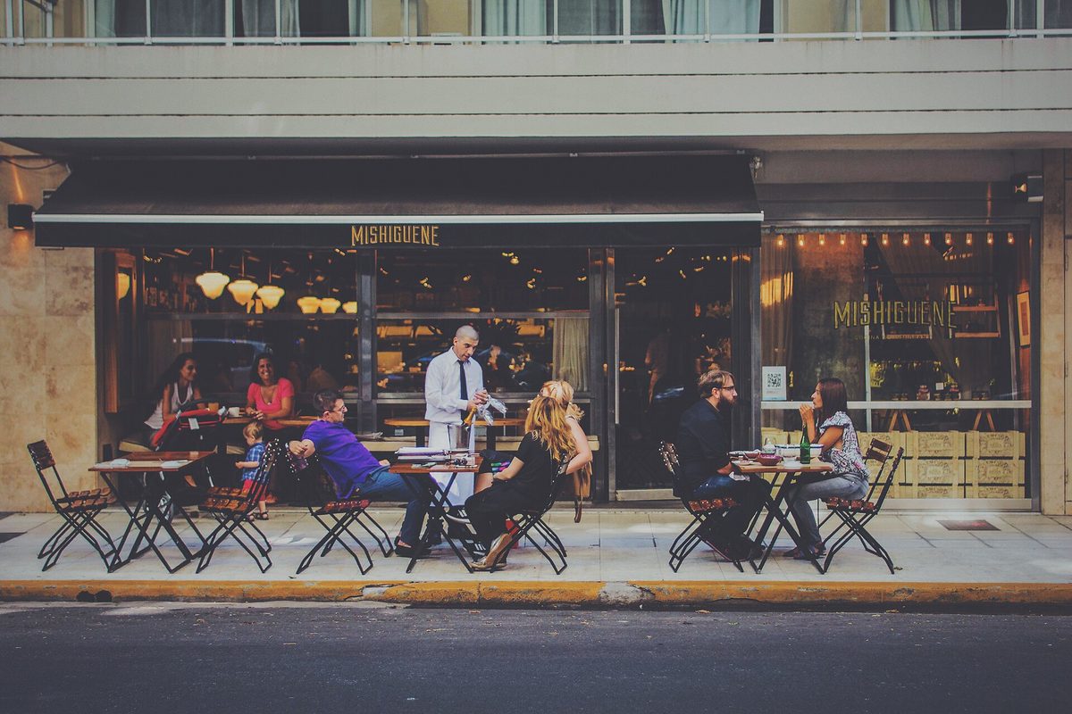 Palermo Buenos Aires outdoor cafe - buenos aires solo female traveler safety in a lively neighbourhood