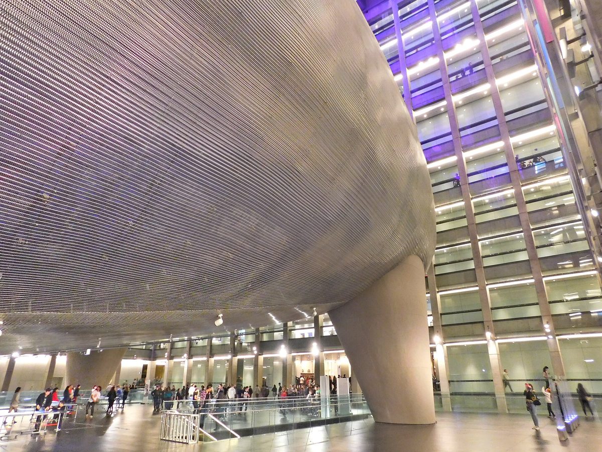 La Ballena Azul (the Blue Whale) symphony hall inside the CCK / Palacio Libertad in Buenos Aires