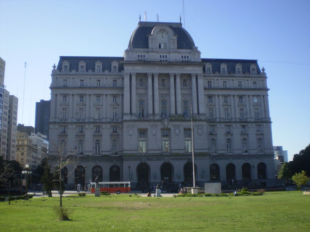 Beaux-Arts facade of the former Central Post Office, home of the centro cultural kirchner buenos aires (now Palacio Libertad)