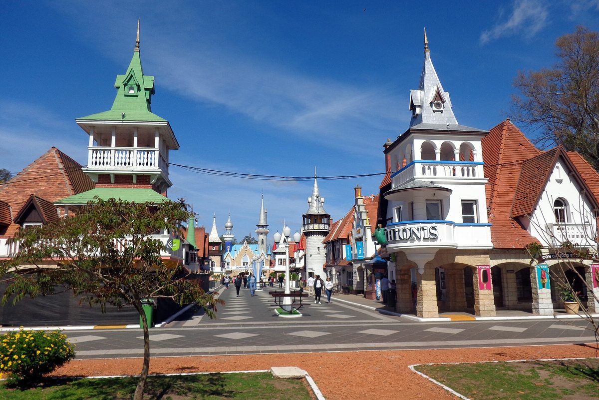 Storybook towers at the Republica de los Ninos park outside La Plata