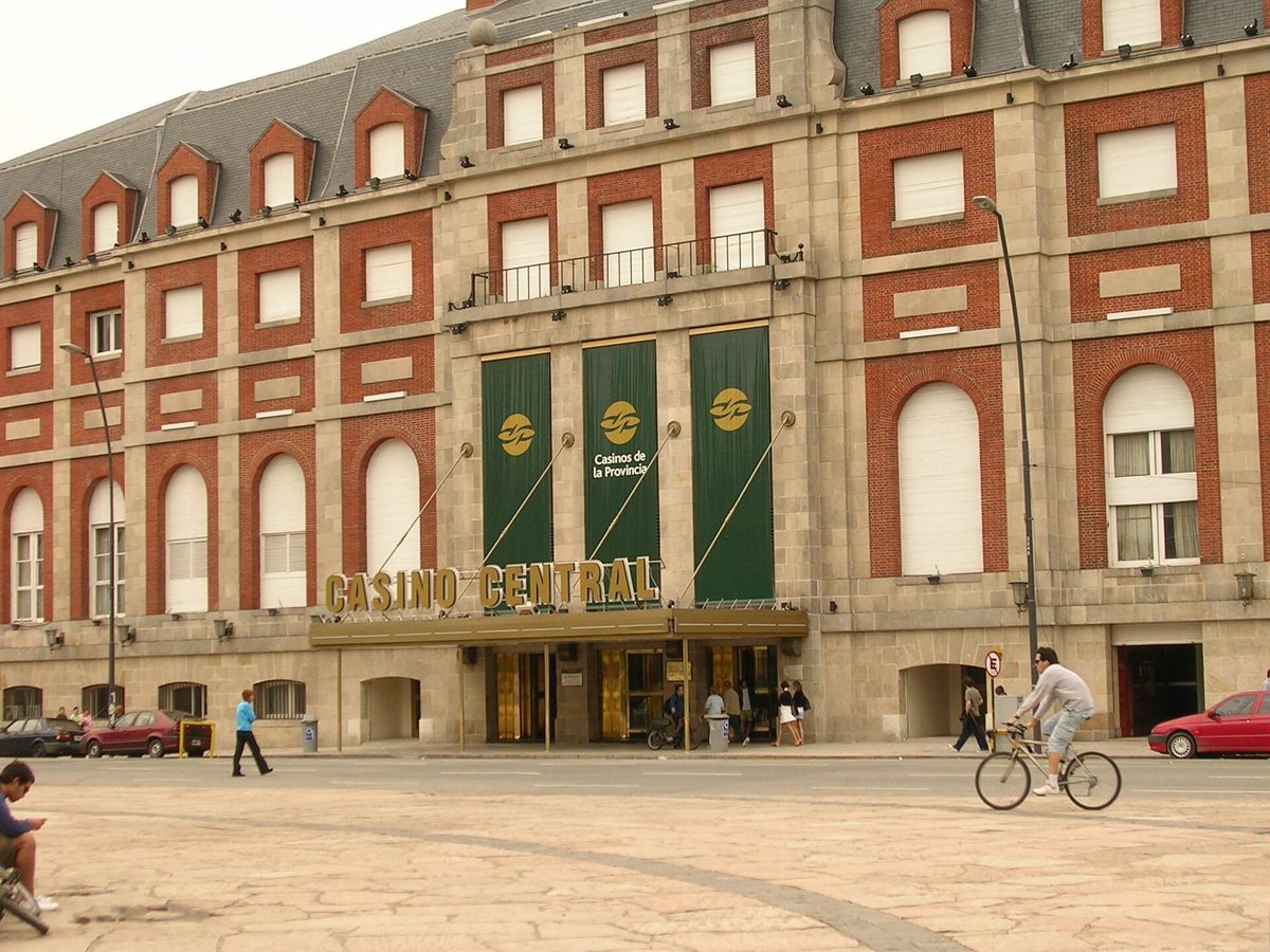 The historic Casino Central building on the seafront in Mar del Plata