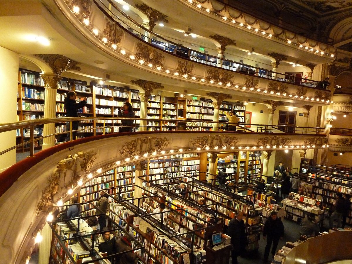 The El Ateneo Grand Splendid bookshop inside a former theatre in Recoleta, Buenos Aires