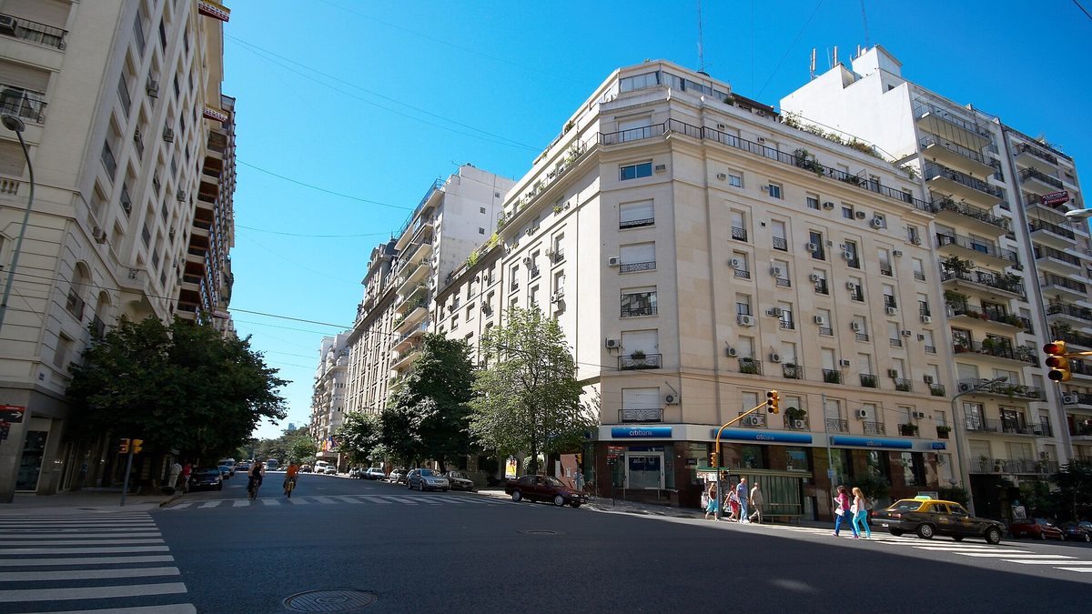 Belle-Epoque apartment buildings along Avenida Alvear in Recoleta, an upscale Buenos Aires neighbourhood for expats
